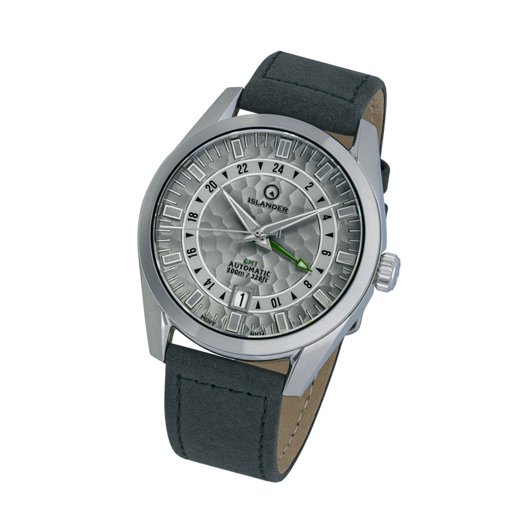 Islander Melville GMT with Grey Hammer Dial