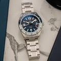 Islander Republic Traveler GMT Watch with Blue Dial
