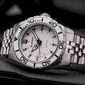 Islander Saltaire 38mm Solar Dive Watch with Pure White Dial