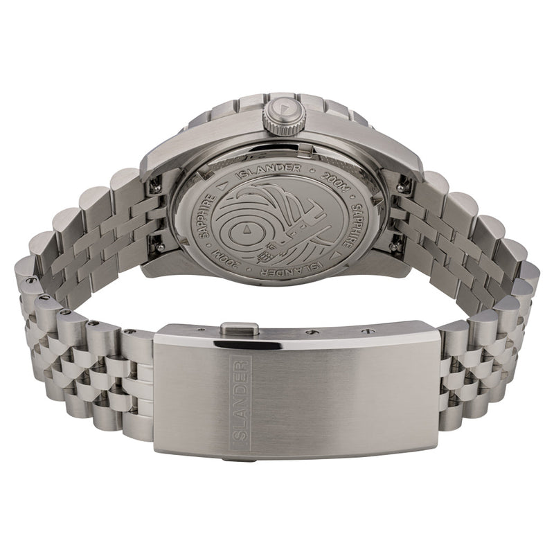 Islander Saltaire 38mm Solar Dive Watch with Pure White Dial