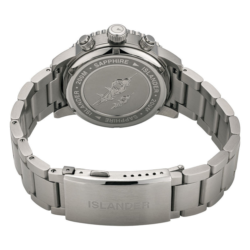 Islander Calverton Flight Chronograph Alarm Watch with Blue Dial
