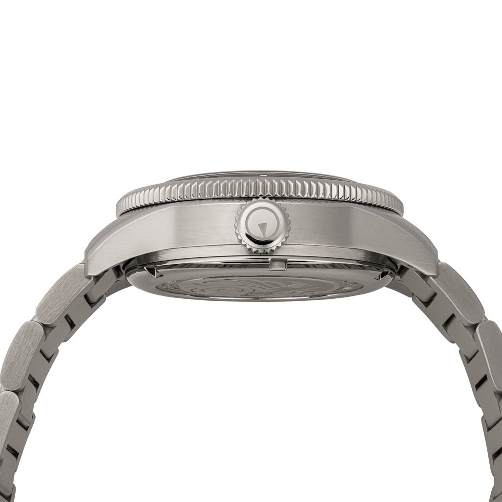 Islander Bayport Automatic Dive Watch with Maroon Wave Dial