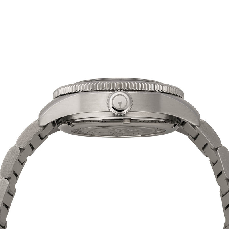 Islander Bayport Automatic Dive Watch with Maroon Wave Dial