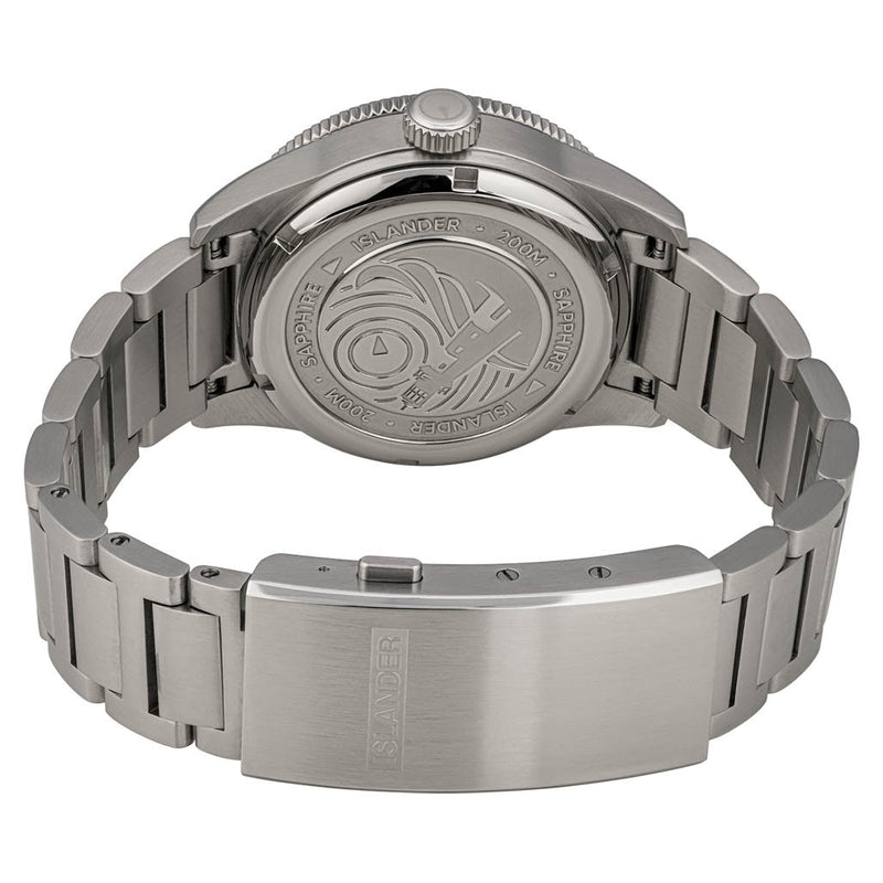 Islander Bayport Automatic Dive Watch with Green Wave Dial