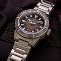 Islander Bayport Automatic Dive Watch with Warm Grey Wave Dial