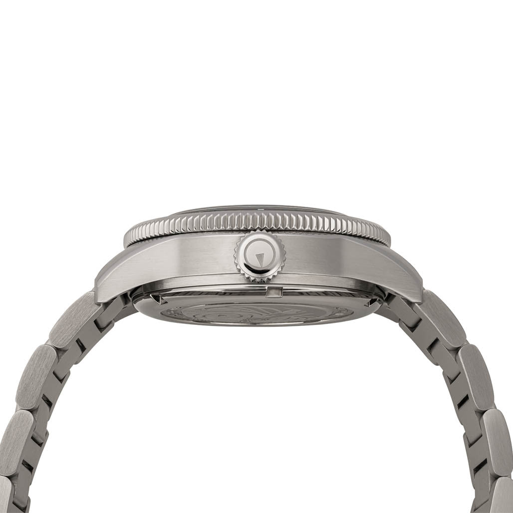 Islander Bayport Automatic Dive Watch with Warm Grey Wave Dial