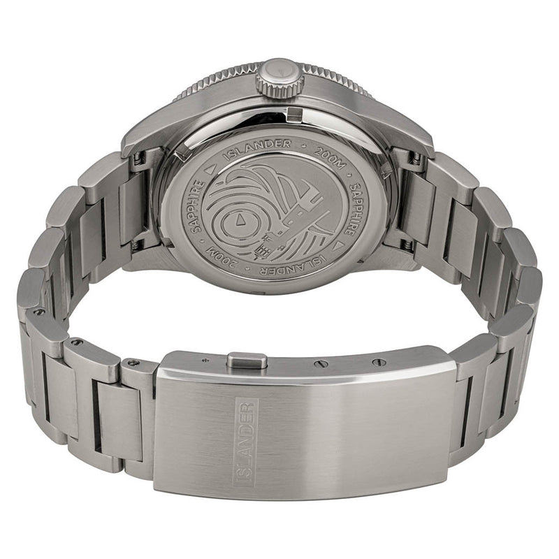 Islander Bayport Automatic Dive Watch with Warm Grey Wave Dial