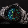 Islander Calabro GMT World Time Automatic Watch with Attitude Indicator Dial