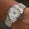 Islander Brookville Calligraphy Edition Watch with Silver Parchment Dial