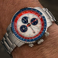 Islander Calverton Flight Chronograph Alarm Watch with White Dial