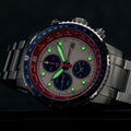 Islander Calverton Flight Chronograph Alarm Watch with White Dial