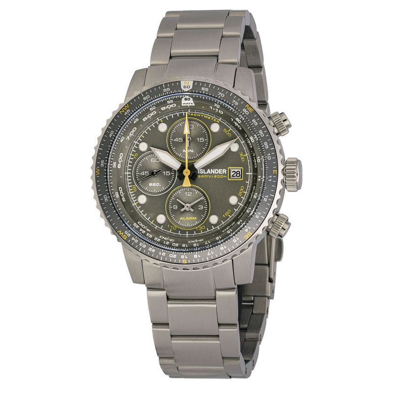 Islander Calverton Flight Chronograph Alarm Watch with Grey Dial