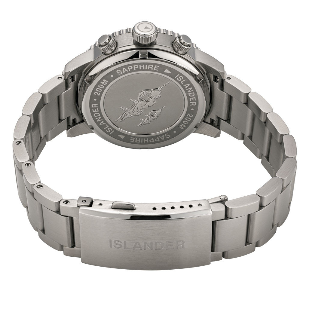 Islander Calverton Flight Chronograph Alarm Watch with Grey Dial