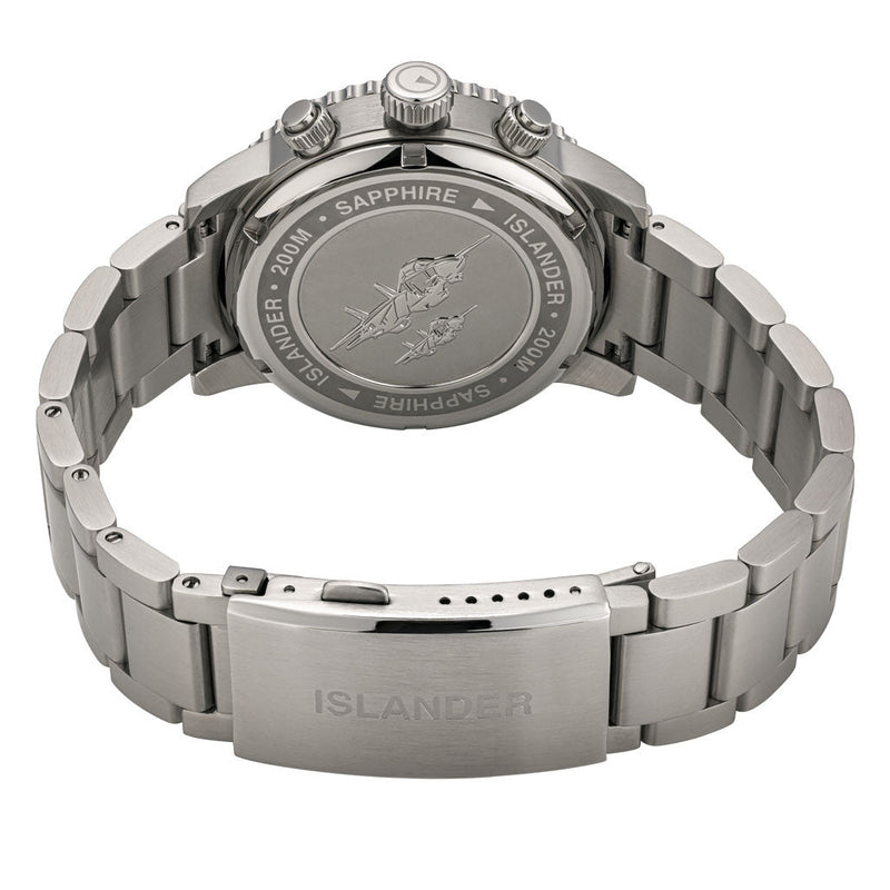 Islander Calverton Flight Chronograph Alarm Watch with Grey Dial