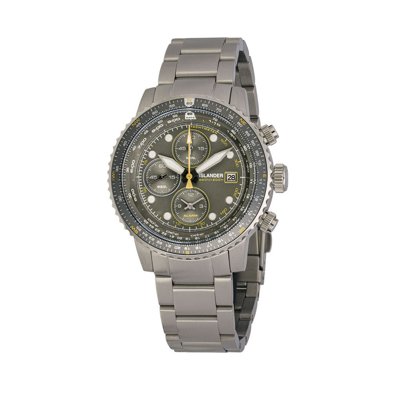 Islander Calverton Flight Chronograph Alarm Watch with Grey Dial