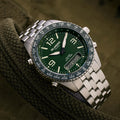 Islander Rocky Point Analog-Digital Watch with Green Dial