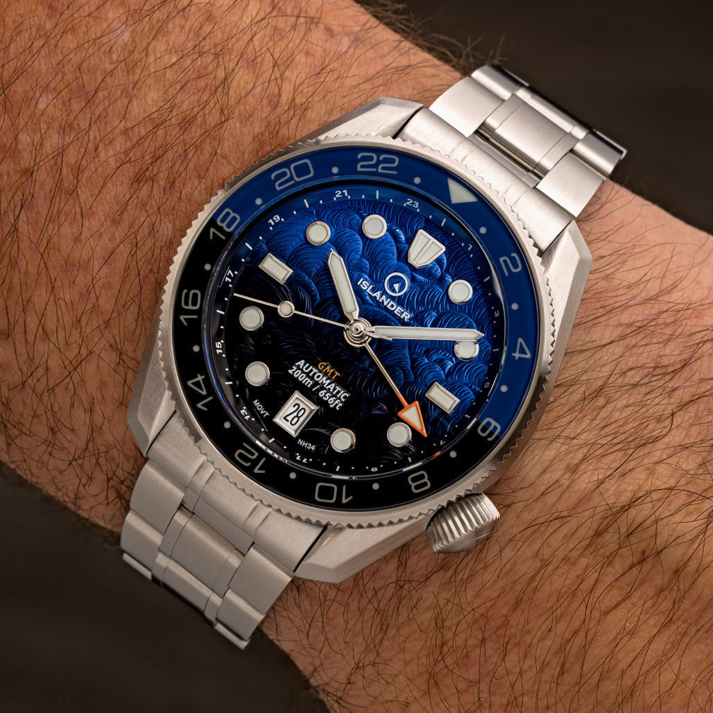 Islander JFK Automatic GMT Watch with Batman Dial