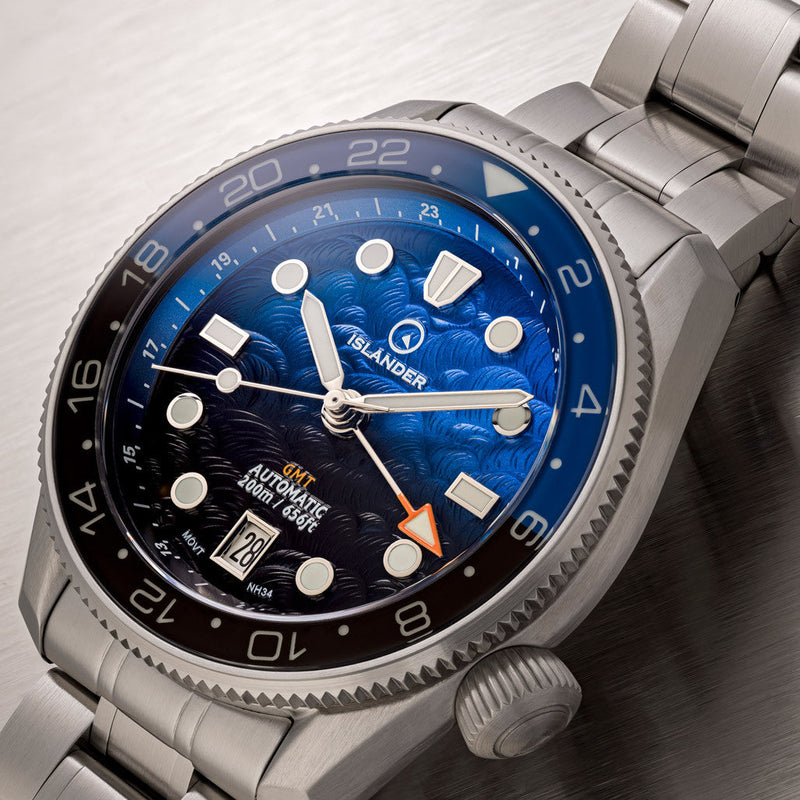 Islander JFK Automatic GMT Watch with Batman Dial
