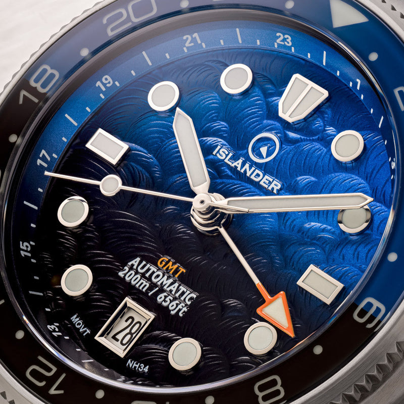 Islander JFK Automatic GMT Watch with Batman Dial