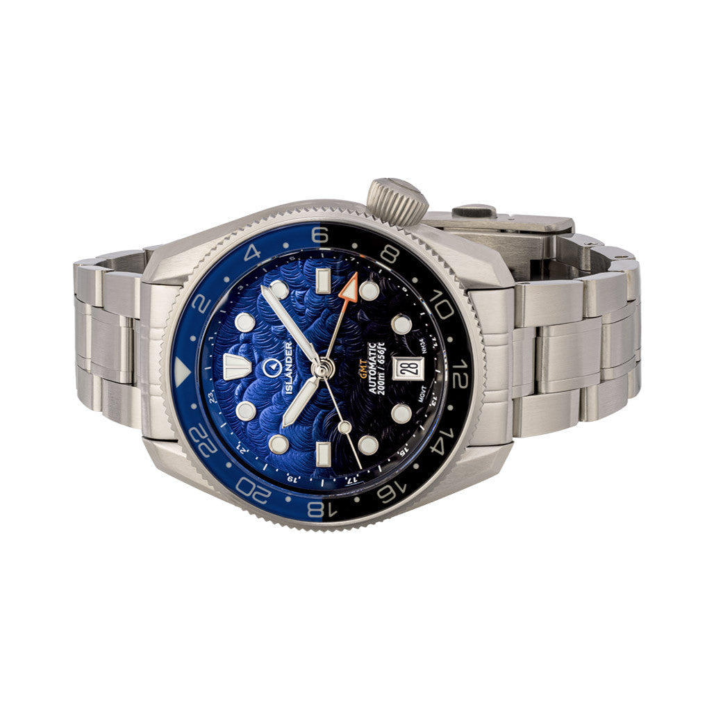 Islander JFK Automatic GMT Watch with Batman Dial