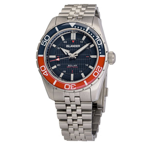 Islander Saltaire 38mm Solar Dive Watch with Blue Dial