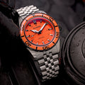 Islander Saltaire 38mm Solar Dive Watch with Orange Dial