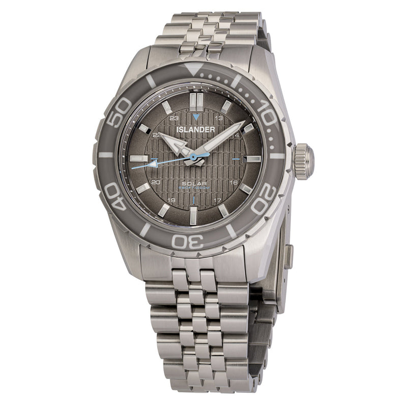 Islander Saltaire 38mm Solar Dive Watch with Grey Dial