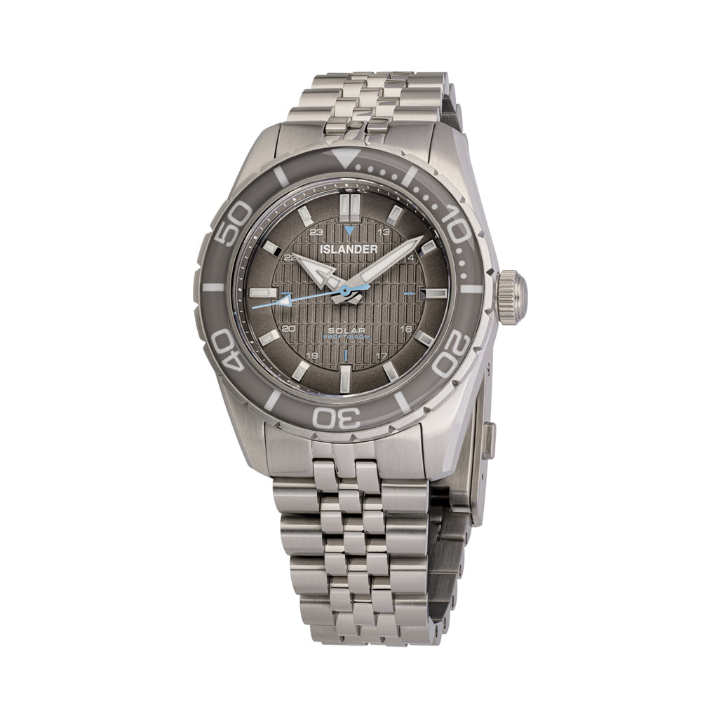 Islander Saltaire 38mm Solar Dive Watch with Grey Dial