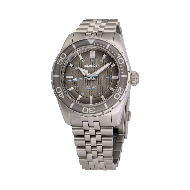 Islander Saltaire 38mm Solar Dive Watch with Grey Dial