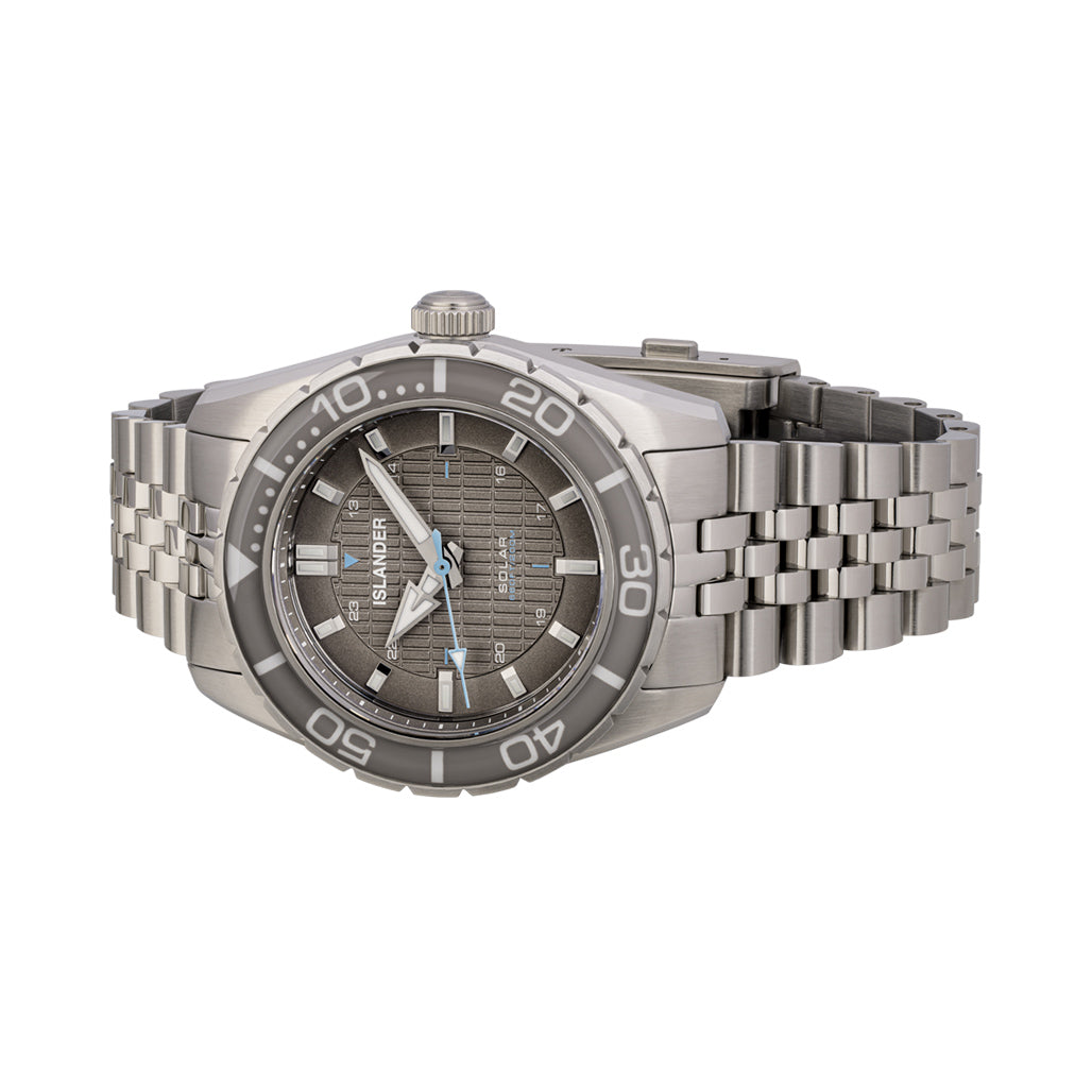 Islander Saltaire 38mm Solar Dive Watch with Grey Dial