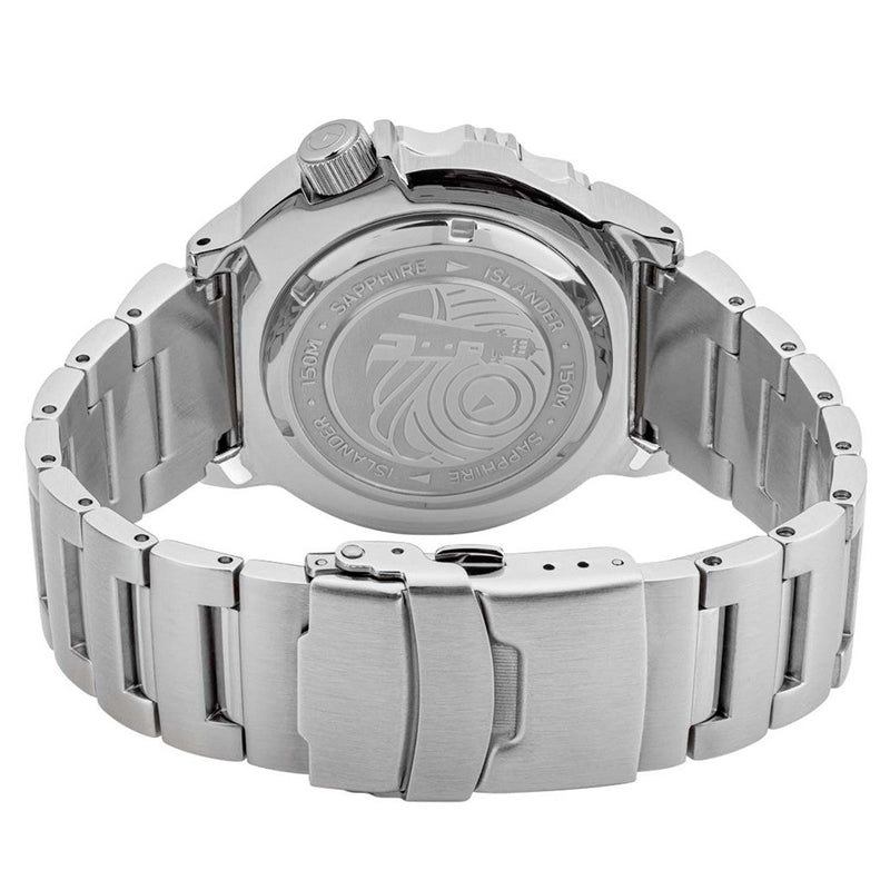 Islander Orange Dial Automatic Dive Watch with AR Double Dome Sapphire Crystal, and 120-click Bezel