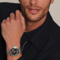 HYDROCONQUEST GMT Black / Stainless Steel | Black Dial
