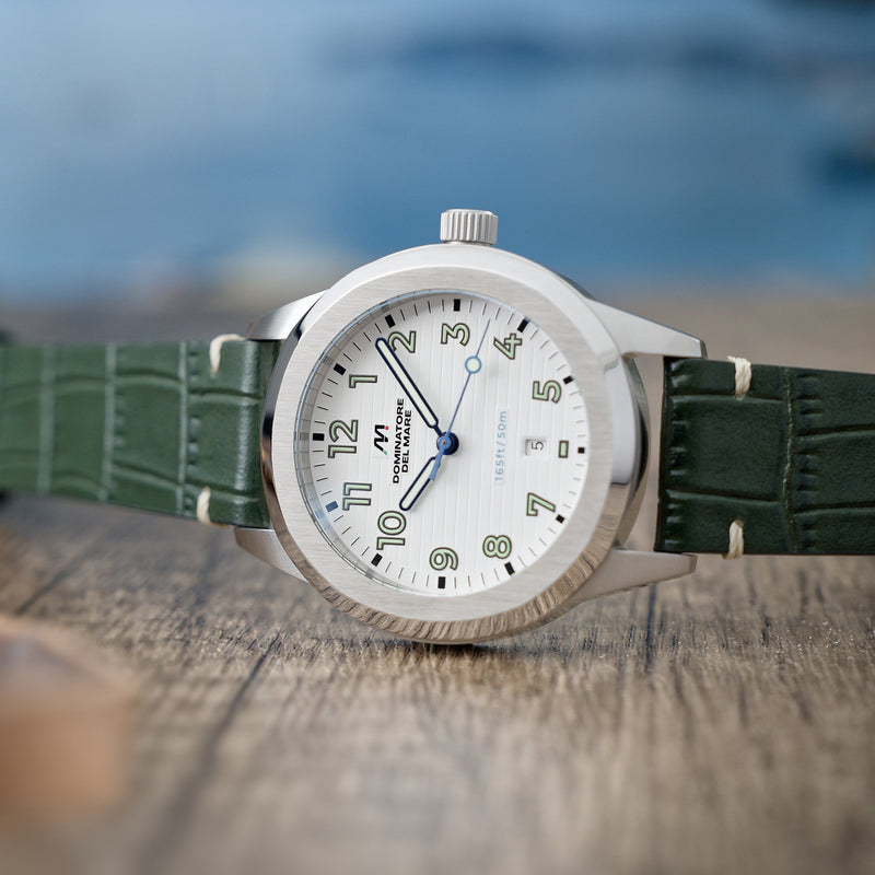 Aqua Sicura Japan Quartz White / Leather | White Dial