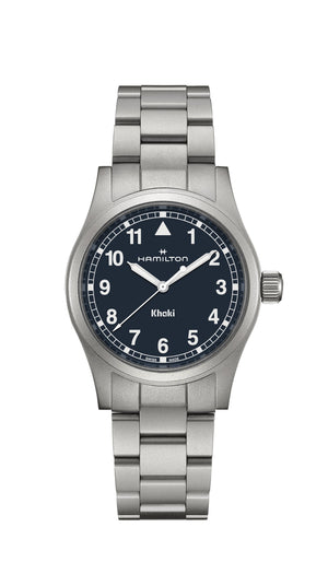 KHAKI FIELD QUARTZ Silver-tone