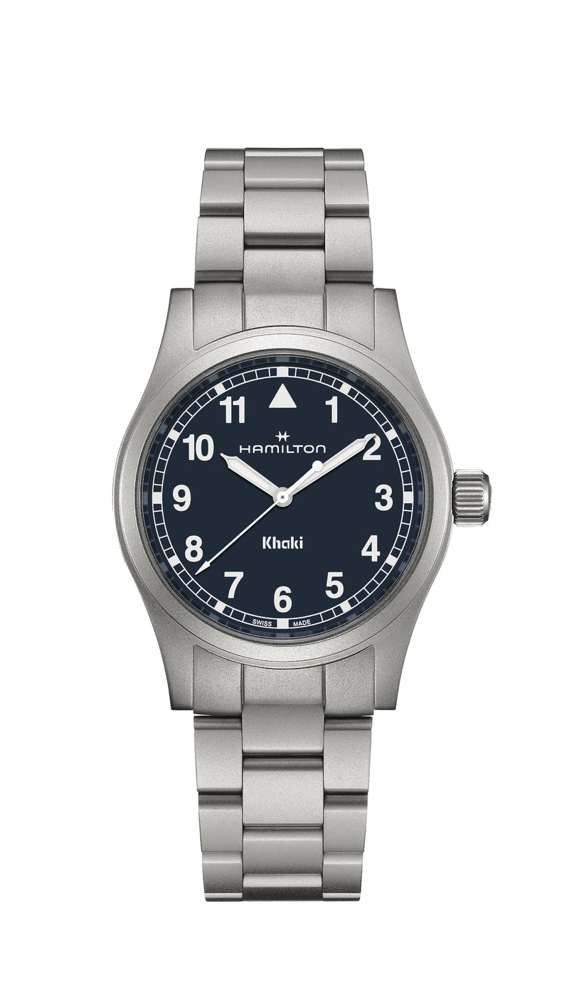 KHAKI FIELD QUARTZ Silver-tone