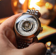 Heinrich Cyclone Tourbillon Limited Edition Silver / Steel & Rose Gold Stainless Steel | Silver Dial