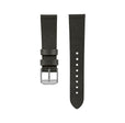 STRAP, 20mm, ITALIAN LEATHER, CROSS HATCH, PARKERIZED BUCKLE, MOSS GREEN, STANDARD ITALIAN LEATHER, CROSS HATCH