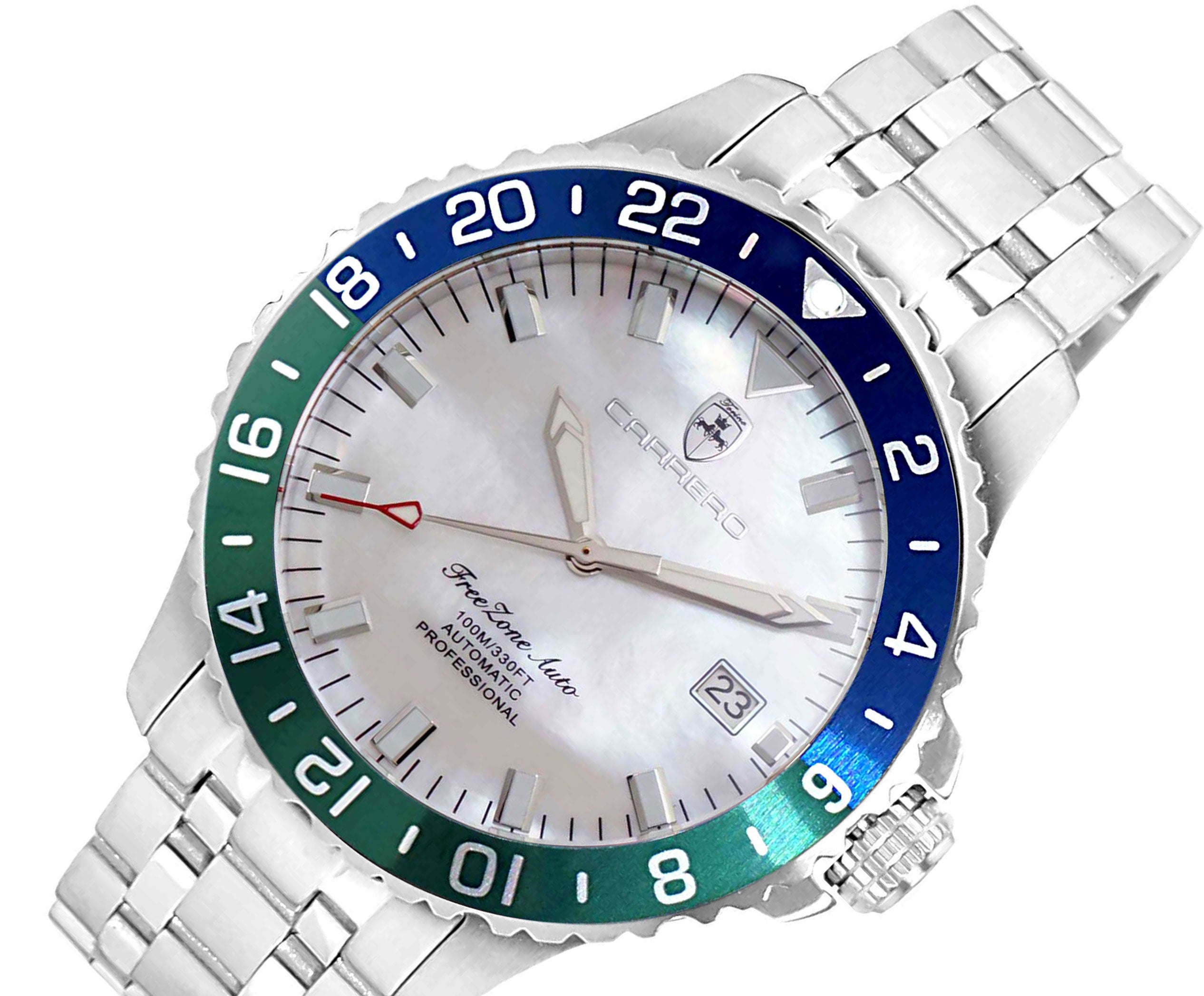 TIME BOLD- X3 WHITE /BLUE-GREEN White Dial – Watch Gang