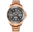 Aquadiver Rose Gold/Gray Stainless Steel | Gray Dial