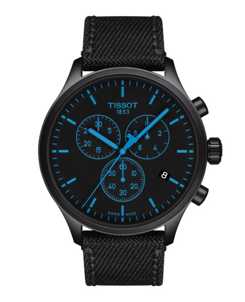 Chrono XL Black / Textile | Black Dial