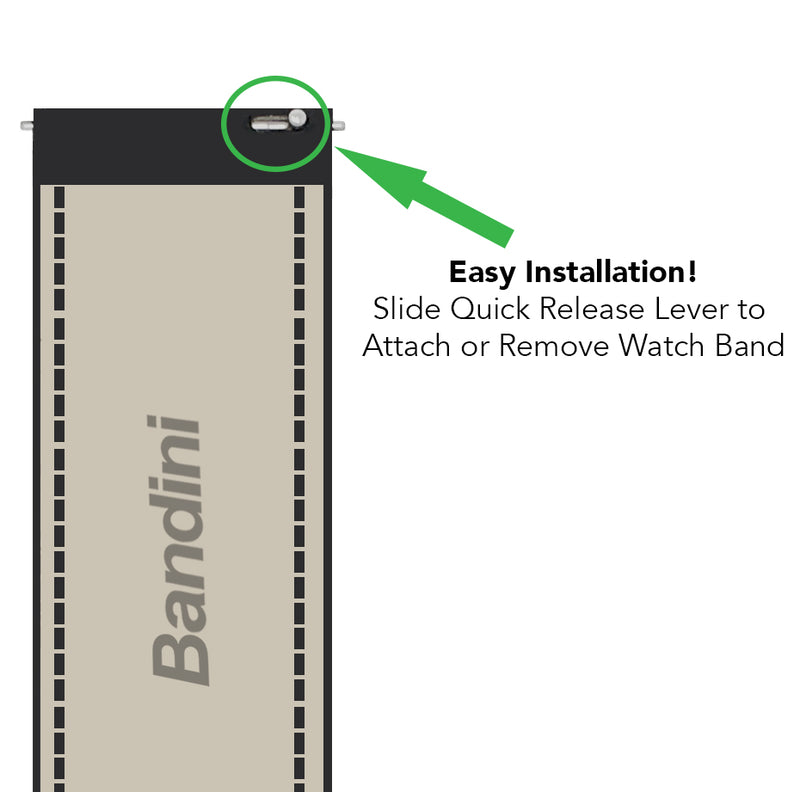 Bandini SIL.115 | Mens Quick Release Tire Tread Silicone Sports Watch Band, Waterproof, Red / 22mm 22mm / Red |  Dial