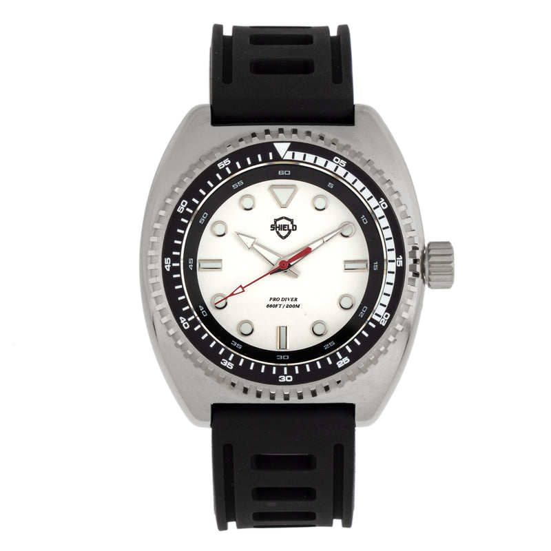 Dreyer Pro Diver 20ATM, Swiss Super Lume Silver/ | White Dial