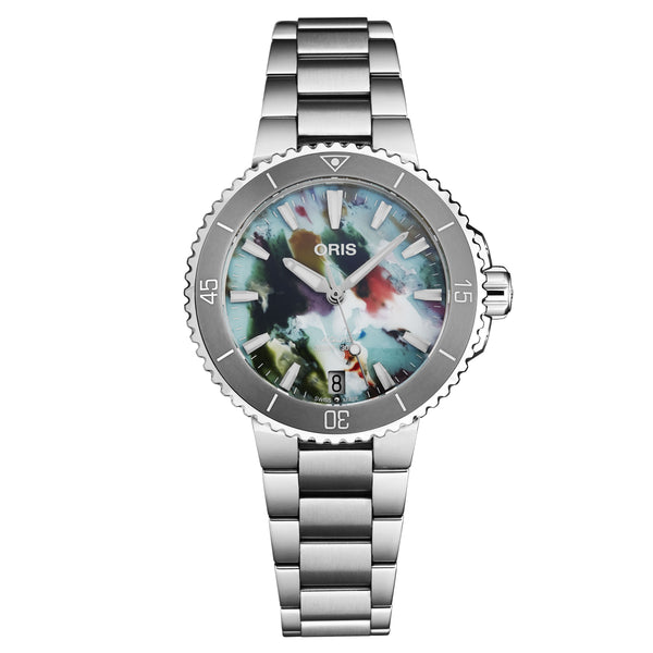 Aquis Multicoloured / Stainless Steel Multi-Color Dial
