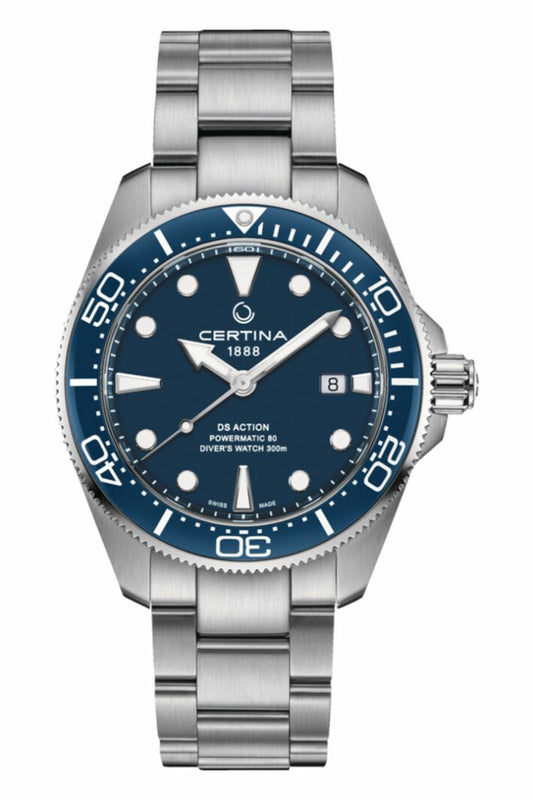 DS Action Diver 43mm Powermatic 80 Blue Dial | Blue Dial
