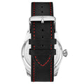 Aviator 4002 Silver case/Leather strap/ Brass Dial | Black Dial