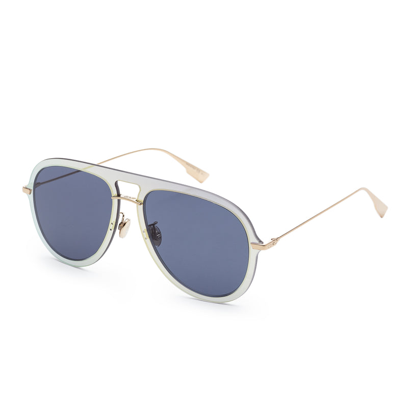 Ultimate Gold Frame, Blue Lens |  Dial