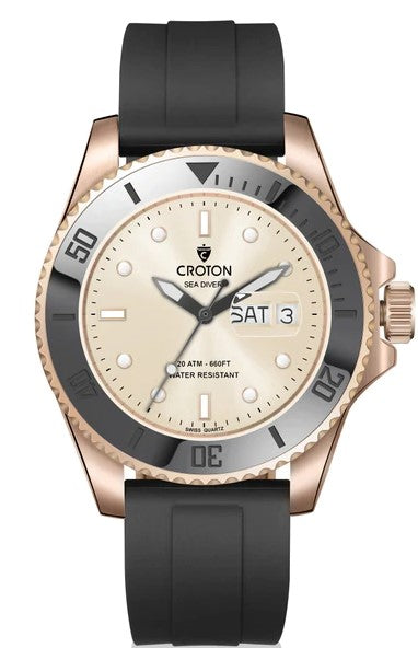 Sea Diver Rose/Champagne/Grey | Champagne Dial