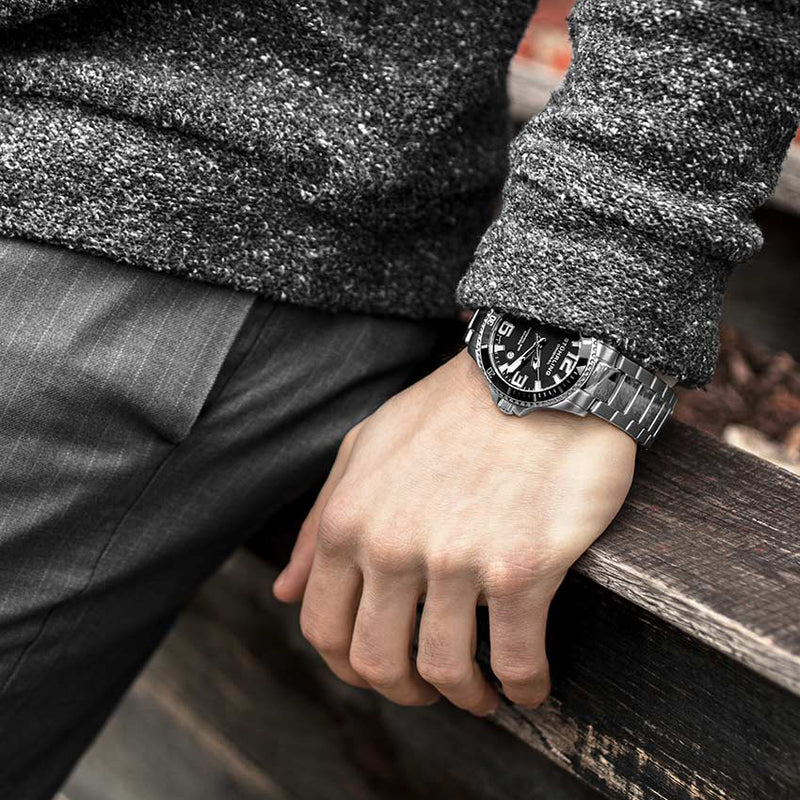 Aquadiver Silver/Stainless Steel/Black Dial/Silver | Black Dial