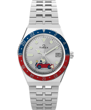 PEANUTS GMT Silver Dial