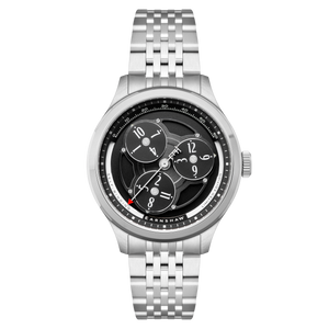 Engineer Hexham Trisect Automatic Limited Edition Black / Stainless Steel Black Dial